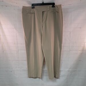 NYC Tan Dress Pants Classic Straight-Leg